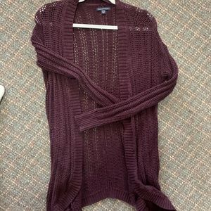 Long knit cardigan
